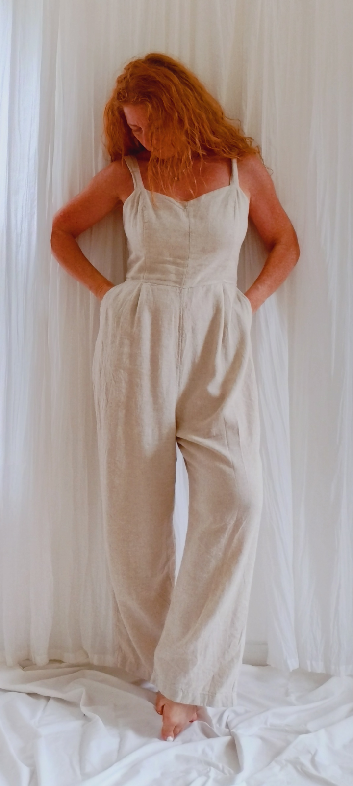 Linen Blend Jumpsuit