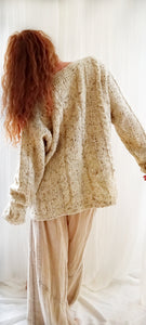 Vintage Speckled Wool Cardigan