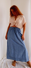 Load image into Gallery viewer, Denim Drawstring Skirt
