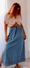 Load image into Gallery viewer, Denim Drawstring Skirt
