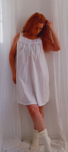 Swiss Dot Cotton Nightgown