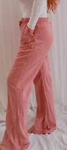 Load image into Gallery viewer, Powder Pink Linen Pants
