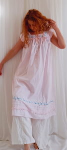 Vintage Pink Cotton Nightgown