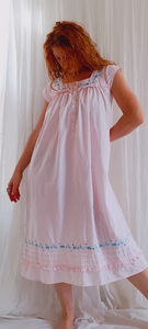 Vintage Pink Cotton Nightgown