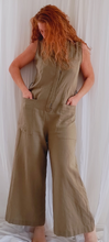 Load image into Gallery viewer, Linen Sage Jumpsuit
