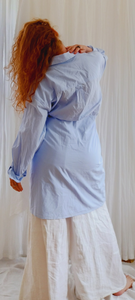 Cotton Shirt Dress With A Twist