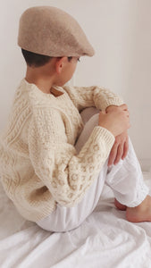 Vintage Merino Wool Fisherman Sweater